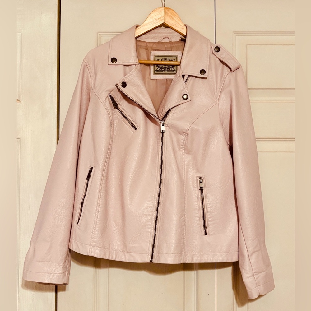 Levi Moto Faux Leather Jacket 1X